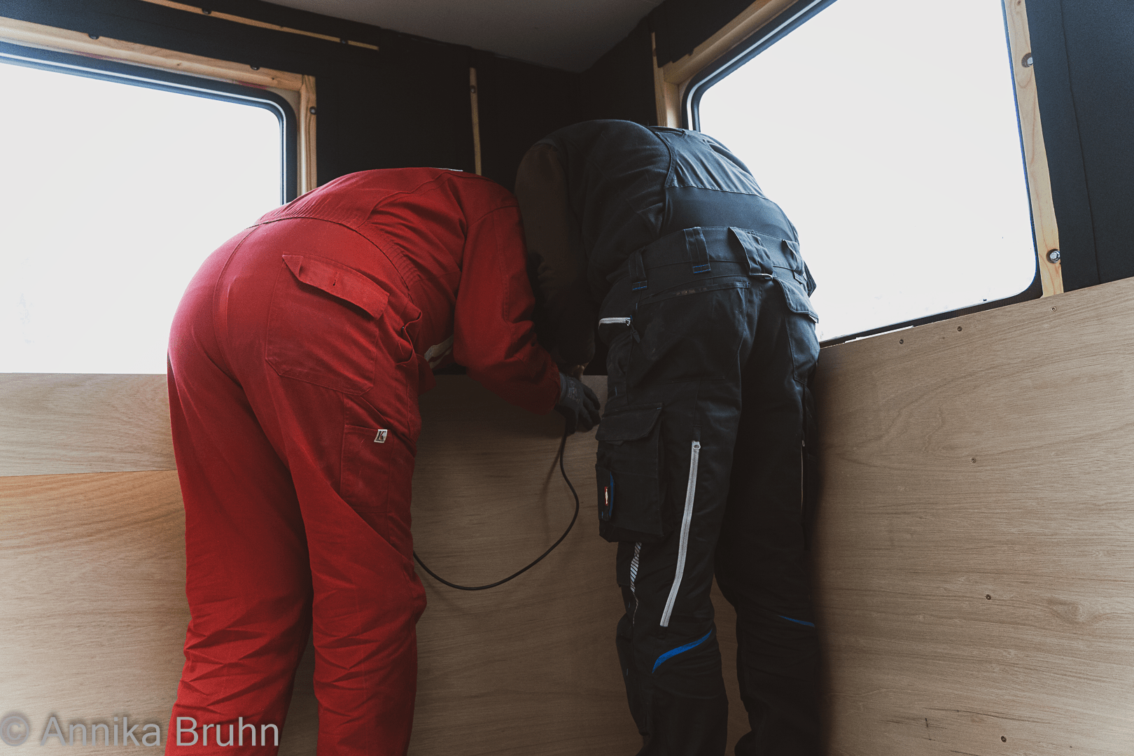 Die Jungs bei der Arbeit